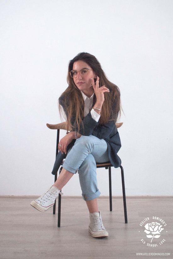 Atelier Domingo's lookbook for its first jewelry collection, Old School Love.