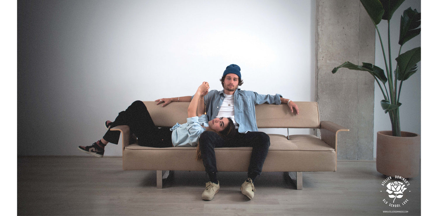 Atelier Domingo's lookbook for its first jewelry collection, Old School Love.