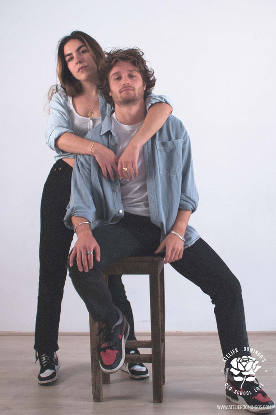 Atelier Domingo's lookbook for its first jewelry collection, Old School Love.