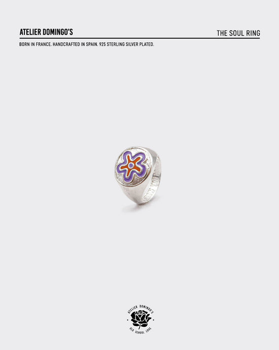 Atelier Domingo's Soul ring. This silver-plated ring is unisex and have a timeless design.