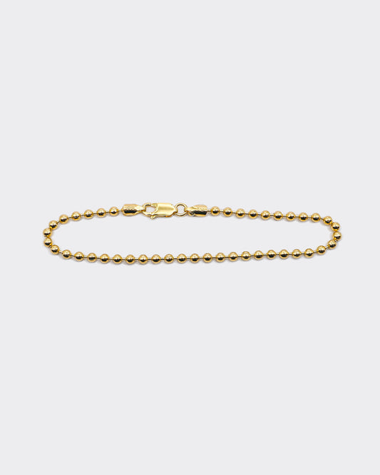 The beads bracelet is an elegant and unisex piece of jewelry, crafted in Italy and made of 925 Sterling Silver with a high-quality 18 karat gold plating. Every jewelry is designed by Atelier Domingo's in France and is made to be worn by both men and women.