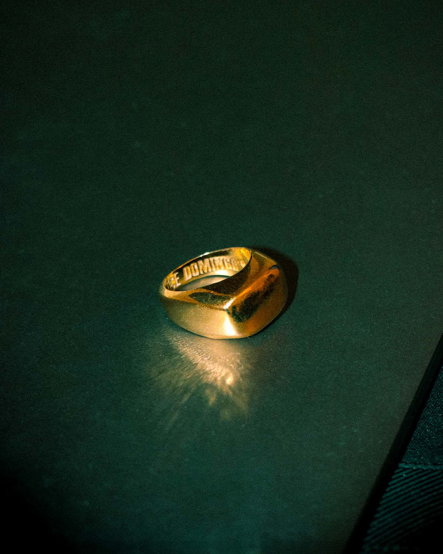 Atelier Domingo's Block gold ring is a tribute to New York block parties. This unisex ring is made in Spain. It is made of a high-quality 24 karat gold plating. All our jewelry is unisex, made for both men and women.