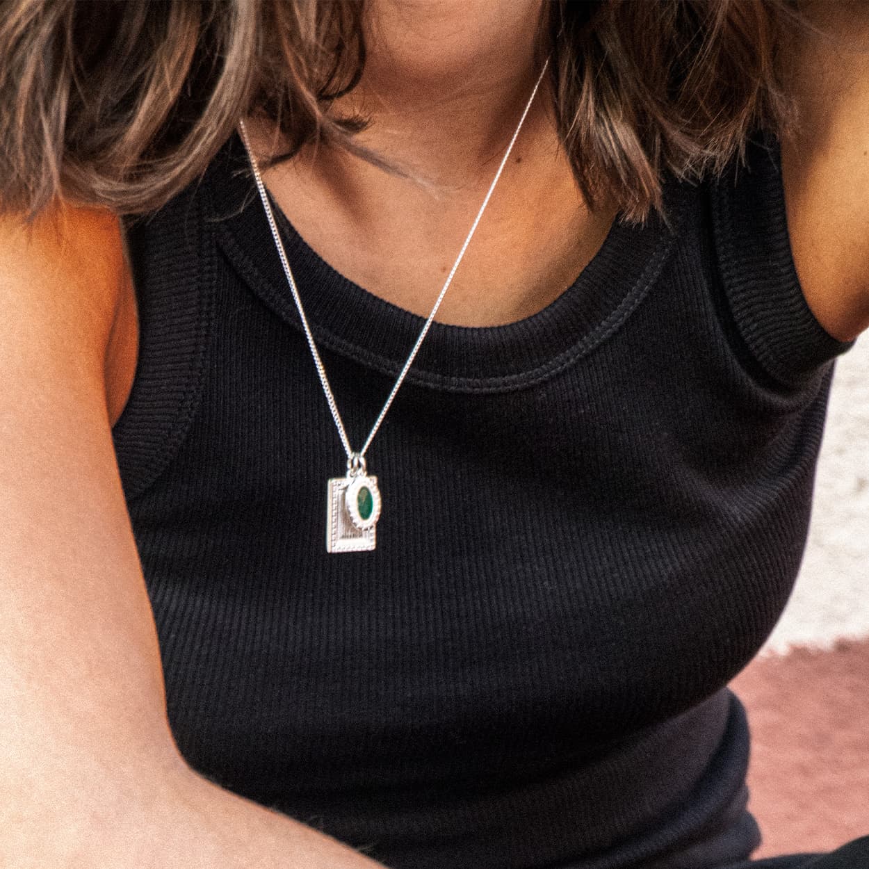 Atelier Domingo's Wallace necklace is a tribute to Christopher Wallace, a.k.a The Notorious B.I.G. Made in Spain, this jewelry is designed to be unisex, for both men and women. The pendant is made of a high-quality 925 Sterling silver plating. The cuban chain is made of solid 925 Sterling silver.