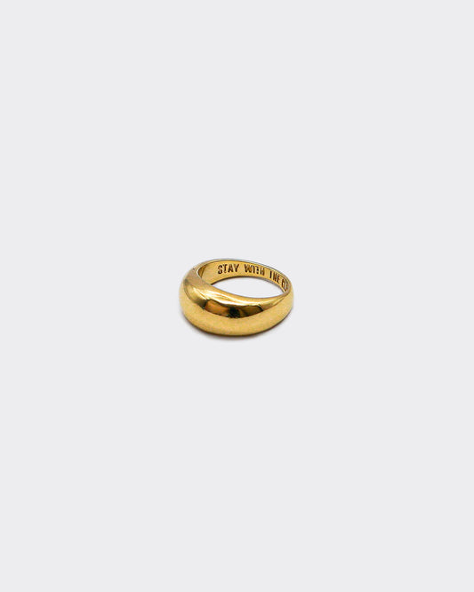 Atelier Domingo's Classic gold ring is made in Spain. This unisex ring is for both men and women. This jewelry is made of a high-quality 24 karat gold plating. Stay with the Classics.