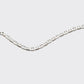 The Marina chain is a unisex necklace made of 925 sterling silver and crafted in Italy. It is inspired by the nautical knots and maritime elegance of the Mediterranean coast.