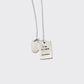Atelier Domingo's L'Amour silver necklace is made in Spain. It is a unisex jewelry, made for both men and women. The pendant is made of a high-quality 925 Sterling silver plating (10 microns). The cuban chain is made of solid 925 Sterling silver.